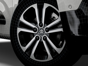 Citroen Berlingo Multispace 2021 wheel Modèle 3D