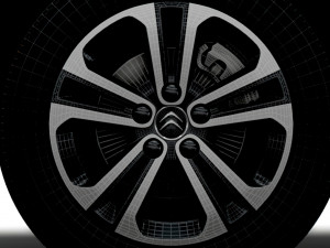 Citroen Berlingo Multispace 2021 wheel Modèle 3D
