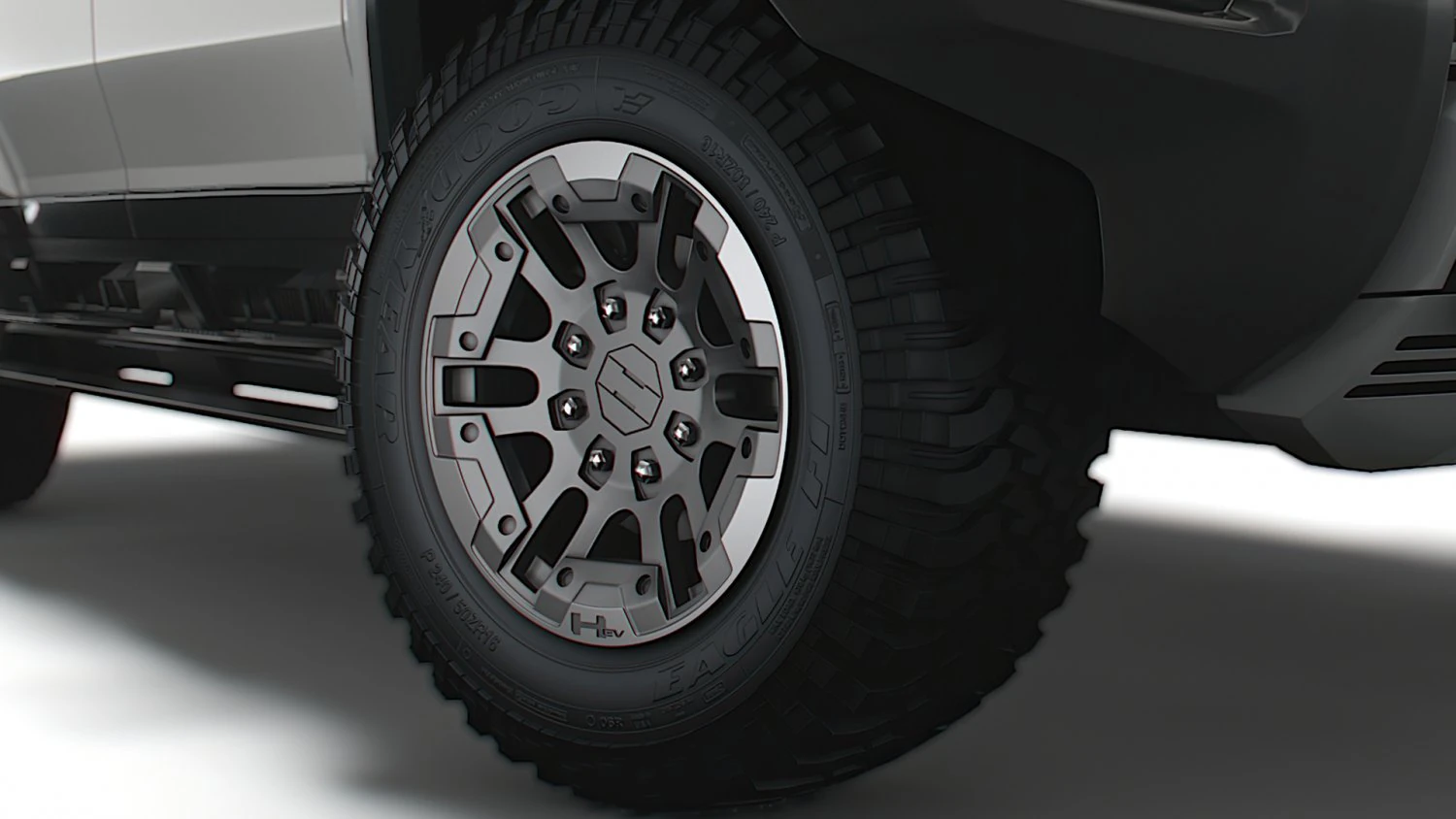 GMC Hummer EV Pickup 2022 tekerleği 3D Model .c4d .max .obj .3ds .fbx .stl .blend 