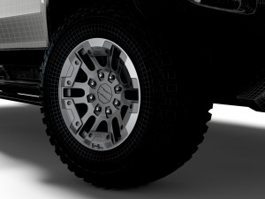 GMC Hummer EV Pickup 2022 wheel 3D Model