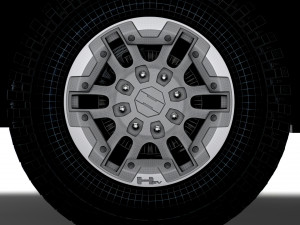GMC Hummer EV Pickup 2022 wheel 3D Model