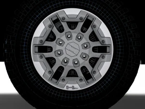 GMC Hummer EV Pickup 2022 tekerleği 3D Model