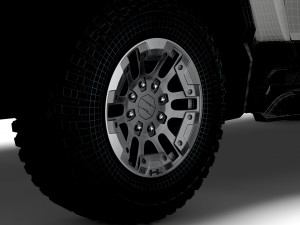 GMC Hummer EV Pickup 2022 wheel 3D Model
