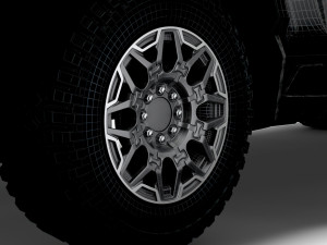 GMC Hummer EV Pickup Edition 1 2022 wheel 3D मॉडल