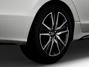Honda Legend Hybrid 2021 wheel Modelo 3D