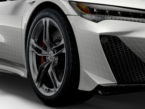 Honda NSX Type S 2022 wheel 3D Model