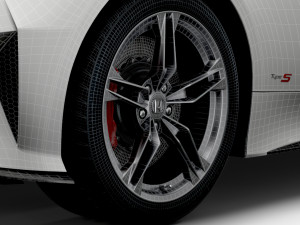 Honda NSX Type S 2022 wheel 3D Model