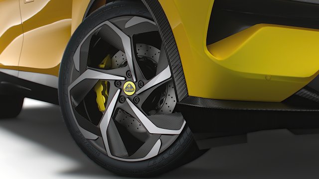Lotus Eletre 2023 wheel Modello 3D .c4d .max .obj .3ds .fbx .stl .blend