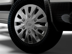 Maxus Deliver 9 Chassis 2022 wheel 3D Model