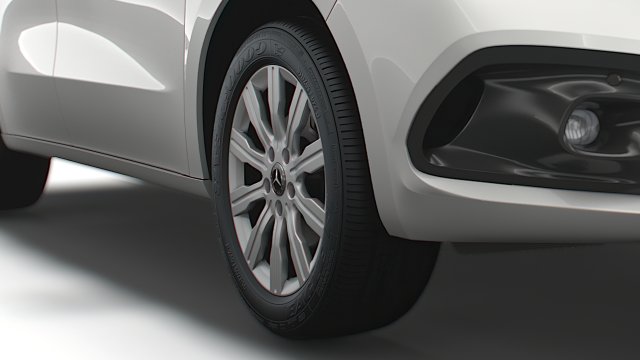 Mercedes Benz Citan 2022 wheel 3D 모델 .c4d .max .obj .3ds .fbx .stl .blend