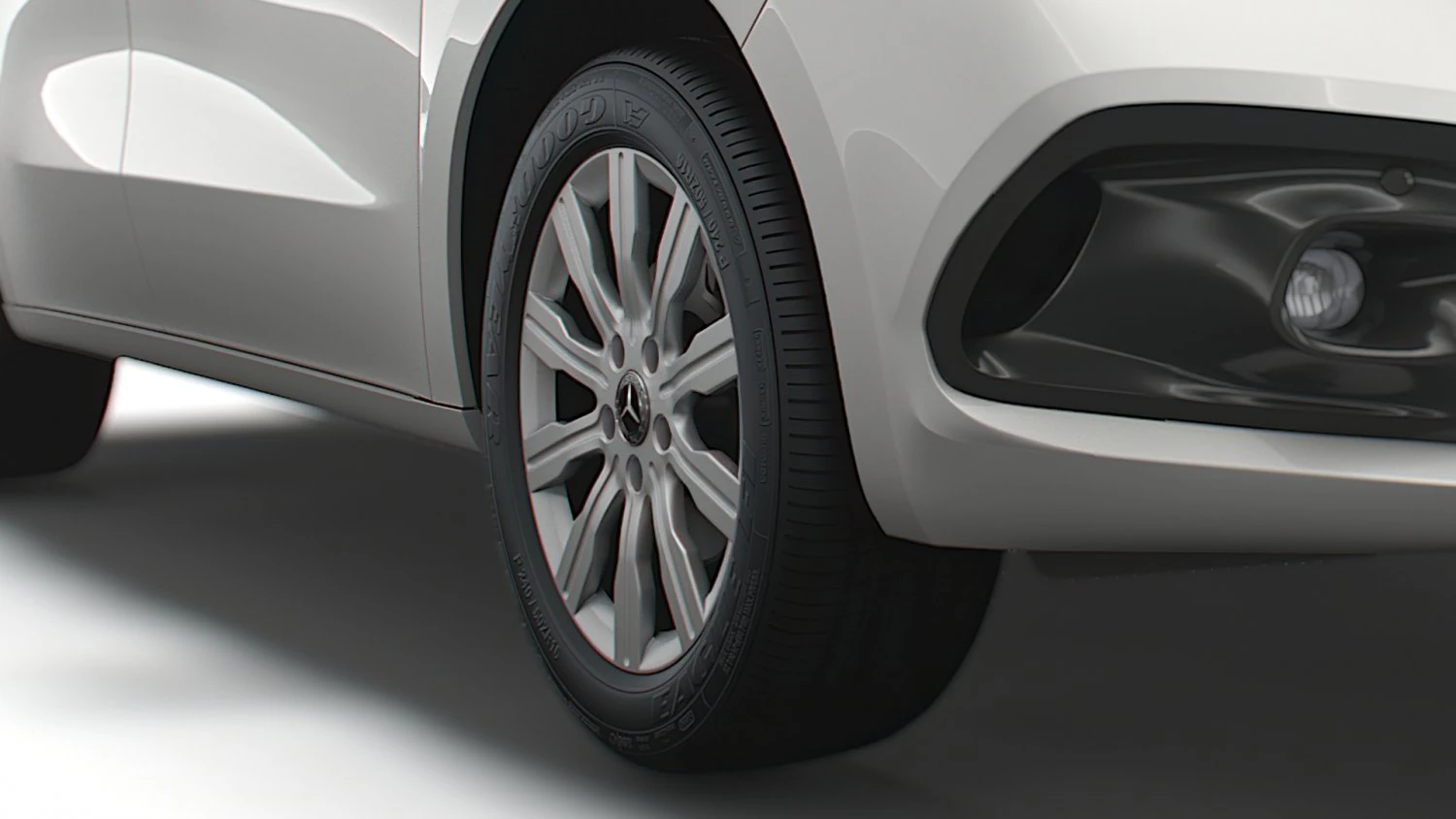 Mercedes Benz Citan 2022 wheel 3D Model .c4d .max .obj .3ds .fbx .stl .blend 