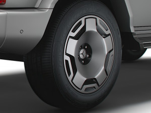 Mercedes Benz Concept EQG 2022 wheel Model 3D