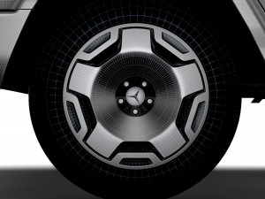 Mercedes Benz Concept EQG 2022 wheel Model 3D
