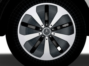 Mercedes Benz EQV Cargo Van 2021 wheel 3D Model