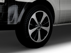 Mercedes Benz EQV Cargo Van 2021 wheel 3D Model