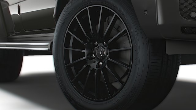 Mercedes-Benz G Line Stronger Than Time 2021 wheel Model 3D .c4d .max .obj .3ds .fbx .stl .blend 