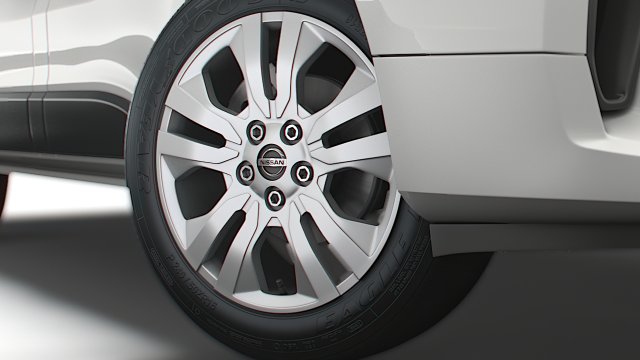Nissan NV 300 Van 2021 wheel 3D Model .c4d .max .obj .3ds .fbx .stl .blend 