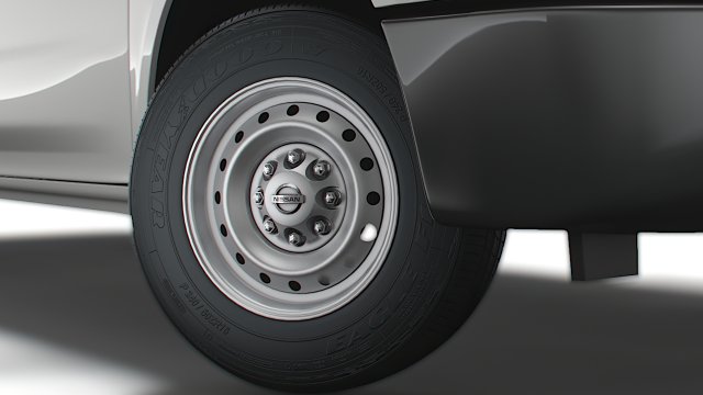 Nissan NV Cargo 2022 wheel 3D Model .c4d .max .obj .3ds .fbx .stl .blend 