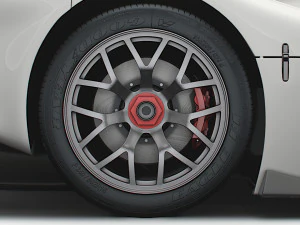 Radical SR10 wheel 3D Model