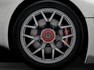 Radical SR10 wheel 3D Model