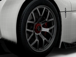 Radical SR10 wheel 3D Model