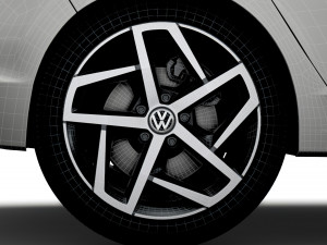 VW Golf Style 2021 wheel 3Dモデル