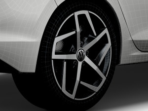VW Golf Style 2021 wheel 3Dモデル