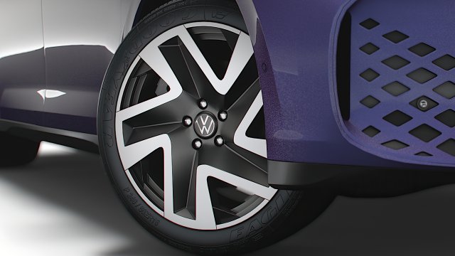 VW ID Buzz 2023 wheel 3D-Modell .c4d .max .obj .3ds .fbx .stl .blend 
