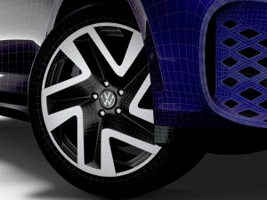 VW ID Buzz 2023 wheel 3D Model