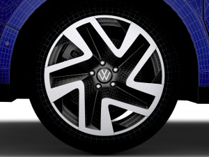 VW ID Buzz 2023 wheel 3D-Modell