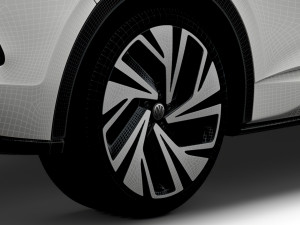 VW ID5 PRO 2022 wheel Modelo 3D