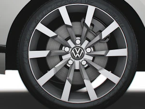 VW Passat Highline B8 2019 wheel 3D Model