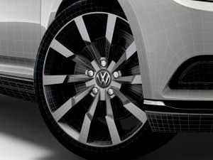 VW Passat Highline B8 2019 wheel 3D मॉडल