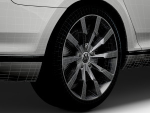 VW Passat Highline B8 2019 wheel 3D मॉडल