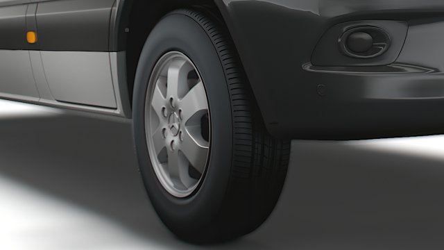 Mercedes Benz Sprinter Van 2018 wheel 3D-Modell .c4d .max .obj .3ds .fbx .stl .blend 