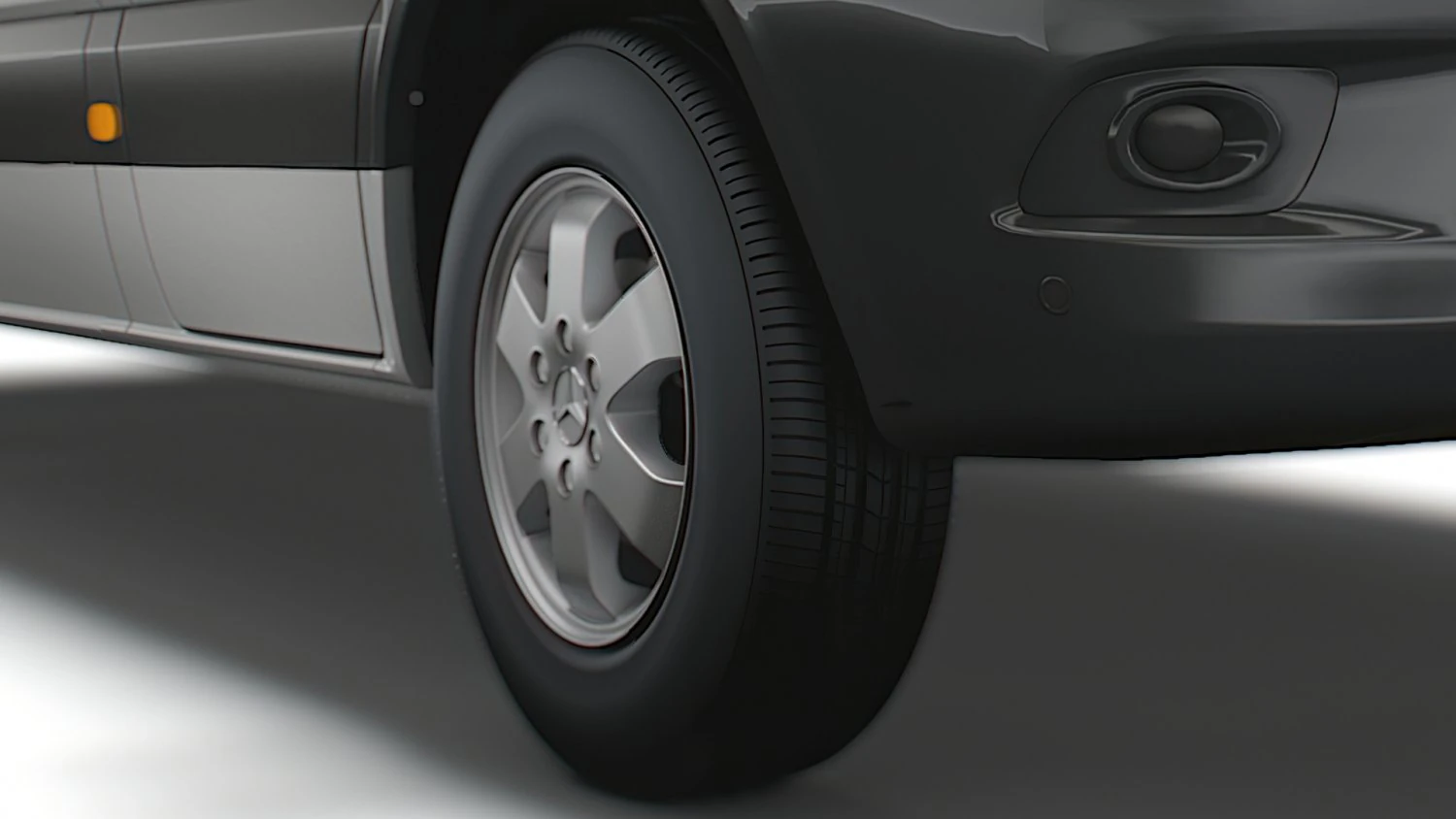 Mercedes Benz Sprinter Van 2018 wheel 3D Model .c4d .max .obj .3ds .fbx .stl .blend 
