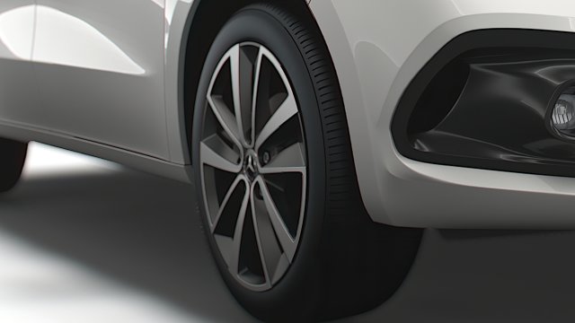 Mercedes Benz T klasse 2023 wheel 3D Модель .c4d .max .obj .3ds .fbx .stl .blend 