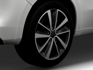 Mercedes Benz T klasse 2023 wheel 3D Модель