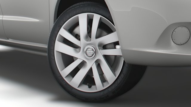 Nissan NV200 Compact Cargo 2022 wheel Modello 3D .c4d .max .obj .3ds .fbx .stl .blend
