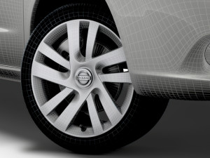 Nissan NV200 Compact Cargo 2022 wheel Modello 3D