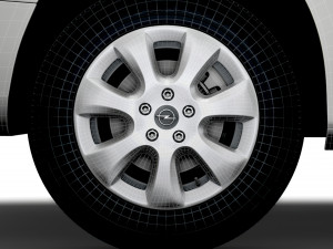 Opel Combo Limited Edition Van 2021 wheel 3D Модель