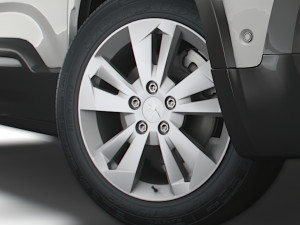 Peugeot Rifter 2020 wheel 3D Model