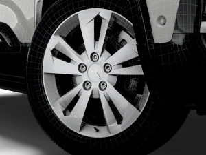 Peugeot Rifter 2020 wheel 3D Model