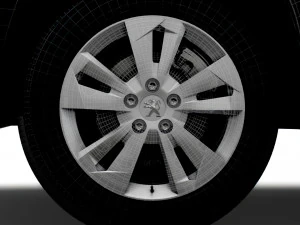 Peugeot Rifter 2020 wheel 3D Model