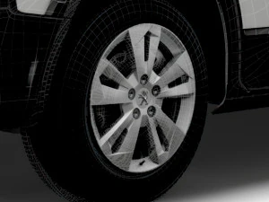 Peugeot Rifter 2020 wheel 3D Model