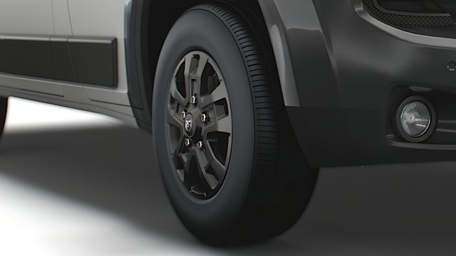 RAM Promaster Van 2023 wheel 3D Model .c4d .max .obj .3ds .fbx .stl .blend 