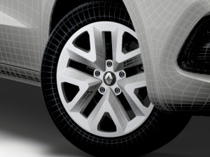 Renault Kangoo EV Van 2022 wheel Modelo 3D