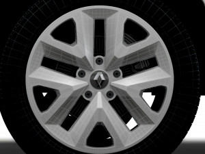 Renault Kangoo EV Van 2022 wheel Modelo 3D