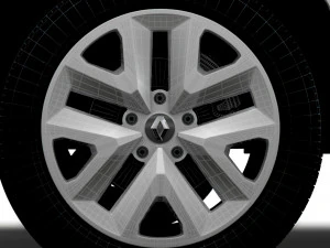 Renault Kangoo EV Van 2022 wheel 3D Model