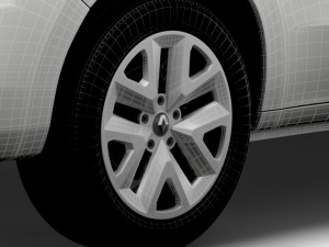 Renault Kangoo EV Van 2022 wheel Modelo 3D